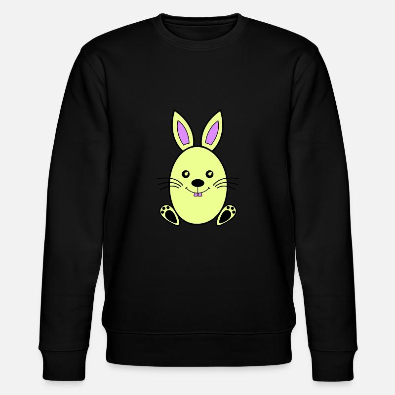 Easter Bunny - Stanley/Stella CHANGER Unisex Organic Sweatshirt - black