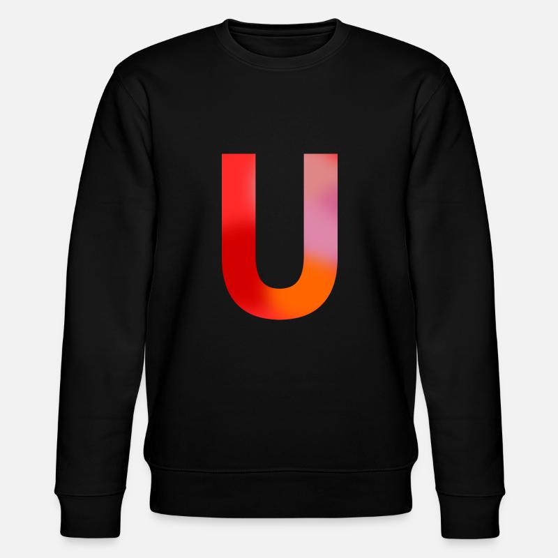 BUCHSTABE U - Stanley/Stella Unisex Bio-Sweatshirt CHANGER  - Schwarz