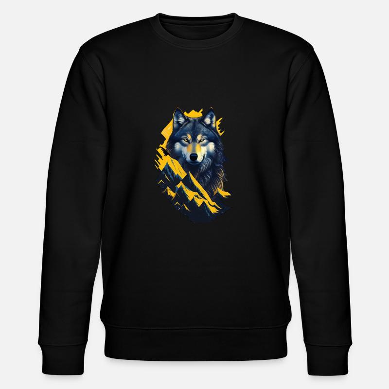 loup - Sweat bio CHANGER Stanley/Stella Unisexe - noir