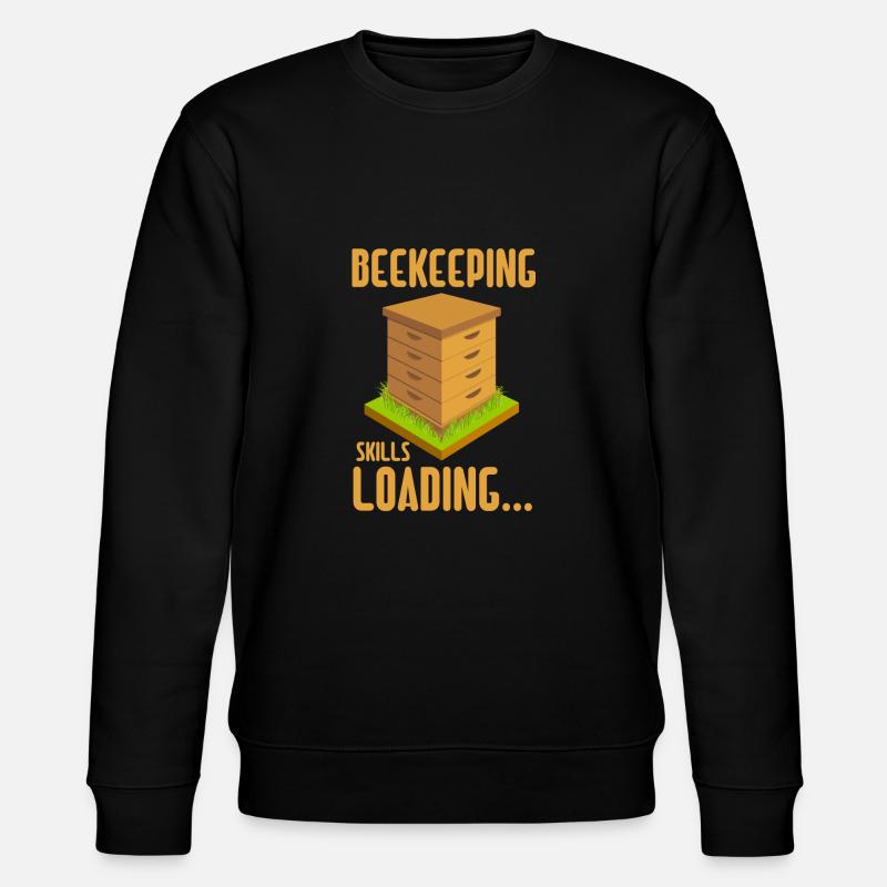 Beehive Ironic Beekeeper Hobby Beekeping - Stanley/Stella CHANGER Unisex Organic Sweatshirt - black
