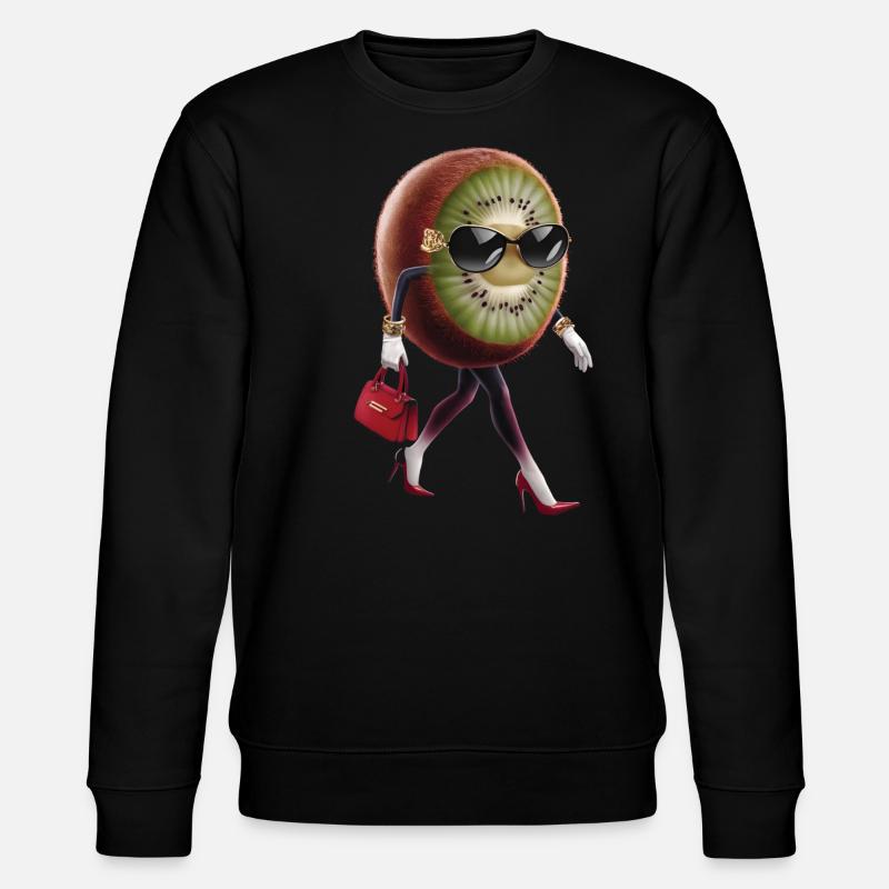 Kiwi - Stanley/Stella Unisex Bio-Sweatshirt CHANGER - Schwarz