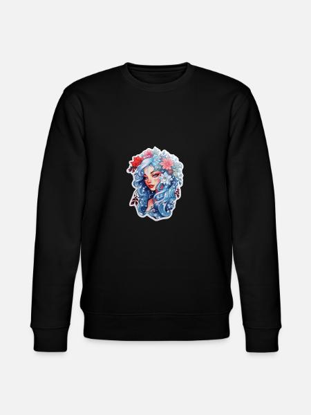 Wintermädchen - Stanley/Stella Unisex Bio-Sweatshirt CHANGER - Schwarz