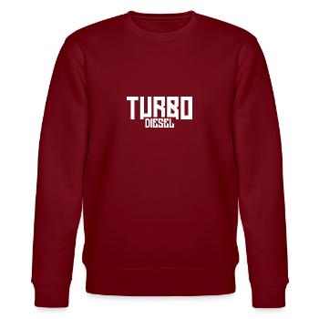 Turbo Diesel - Stanley/Stella Unisex Bio-Sweatshirt CHANGER  - Burgunderrot - Vorne - Nik (191cm) & Marisol (170cm)