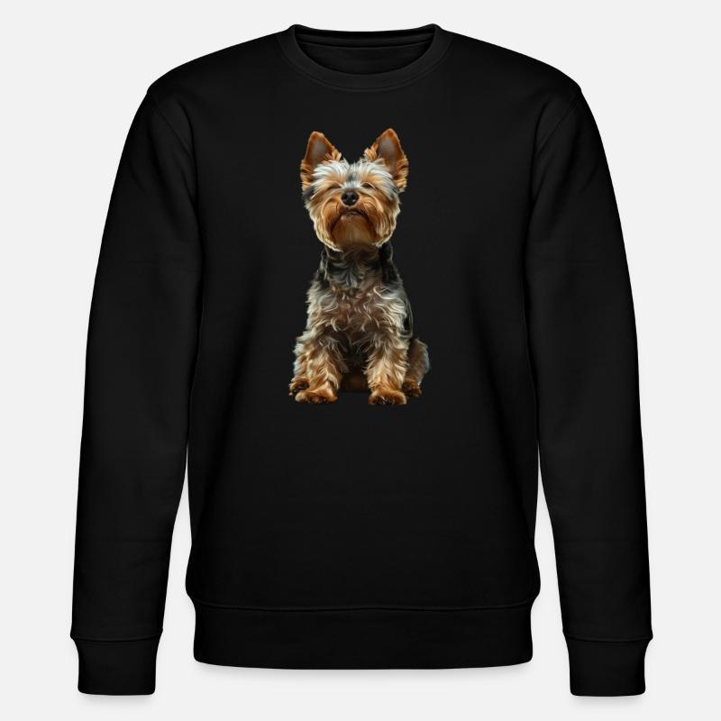 Yorkshire Terrier - Stanley/Stella Unisex Bio-Sweatshirt CHANGER  - Schwarz
