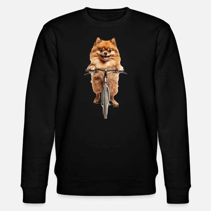 Zwergspitz - Stanley/Stella Unisex Bio-Sweatshirt CHANGER  - Schwarz