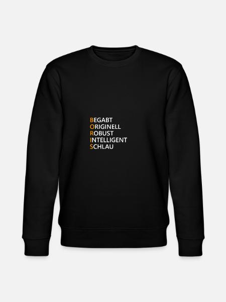 Boris Name Geschenk - Stanley/Stella Unisex Bio-Sweatshirt CHANGER - Schwarz