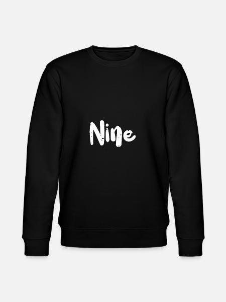 Nine - Birthday - Stanley/Stella CHANGER Unisex Organic Sweatshirt - black