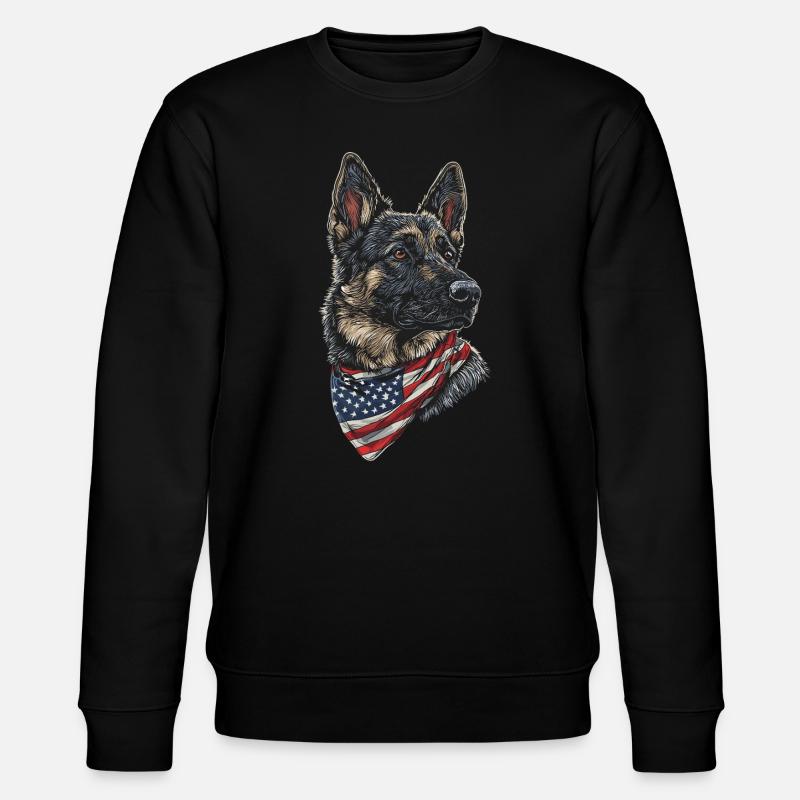 Deutscher Schäferhund - Stanley/Stella Unisex Bio-Sweatshirt CHANGER  - Schwarz