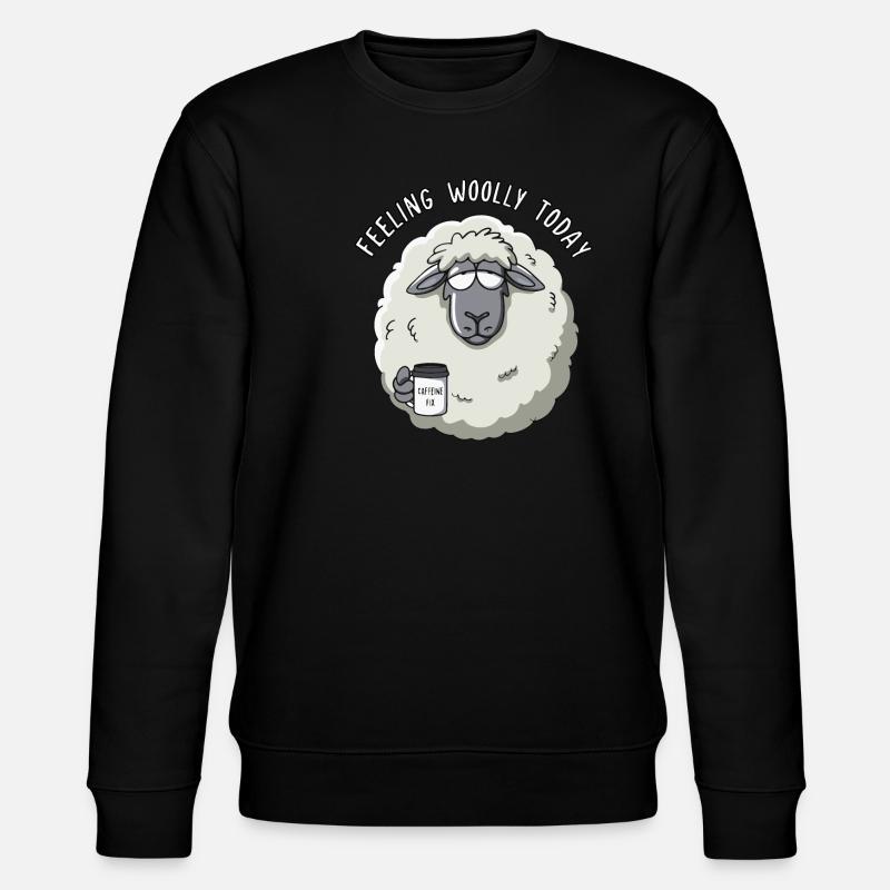 Feeling Woolly today - Stanley/Stella Unisex Bio-Sweatshirt CHANGER  - Schwarz
