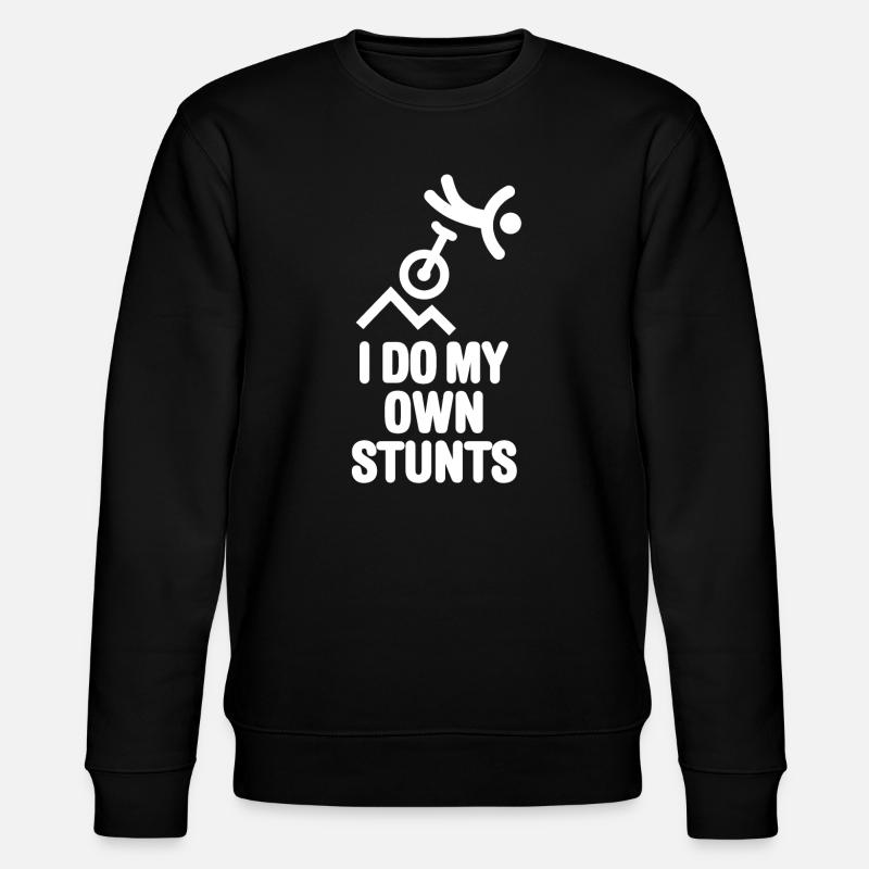 Offroad-Einrad Berg-Einrad MUni Mountain unicycle - Stanley/Stella Unisex Bio-Sweatshirt CHANGER  - Schwarz
