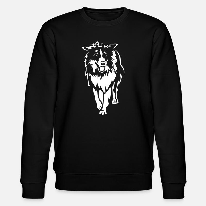 Border Collie "Black Edition" - Stanley/Stella Unisex Bio-Sweatshirt CHANGER  - Schwarz