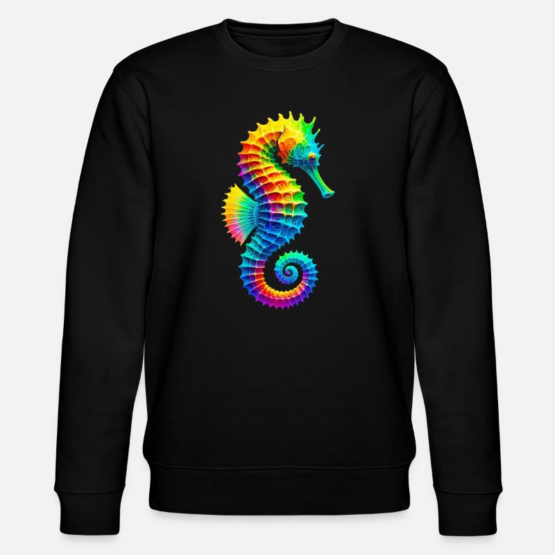 Seepferdchen - Stanley/Stella Unisex Bio-Sweatshirt CHANGER  - Schwarz