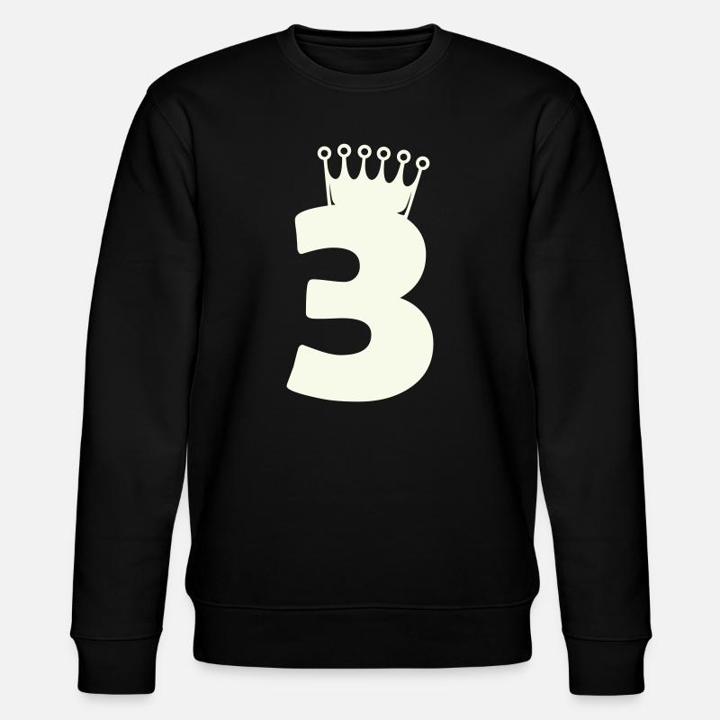 3_krone - Stanley/Stella Unisex Bio-Sweatshirt CHANGER  - Schwarz