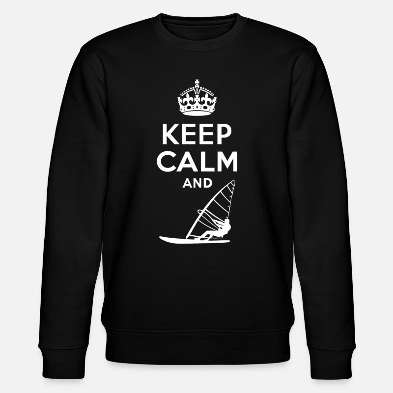 Keep Calm - Windsurfen - Sweat bio CHANGER Stanley/Stella Unisexe - noir