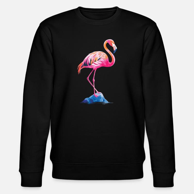 Flamingo - Stanley/Stella CHANGER Unisex Organic Sweatshirt - black