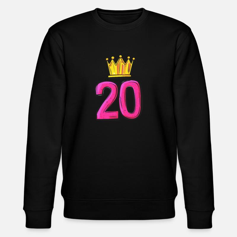 Maillot à 20 chiffres Couronne - Sweat bio CHANGER Stanley/Stella Unisexe - noir