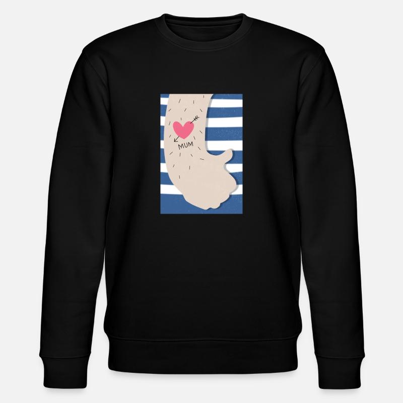 Mum Tattoo - Stanley/Stella Unisex Bio-Sweatshirt CHANGER  - Schwarz