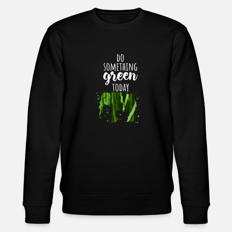Think about the environment - Stanley/Stella CHANGER Unisex Organic Sweatshirt - black