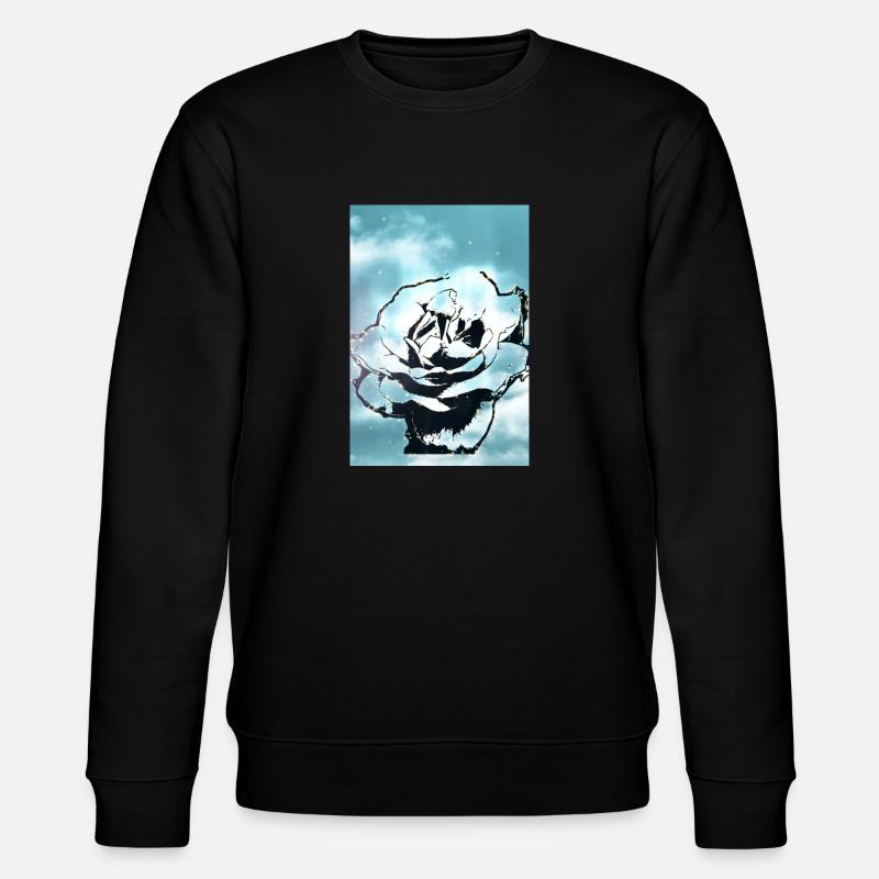 Blue Sky Blume - Stanley/Stella Unisex Bio-Sweatshirt CHANGER  - Schwarz