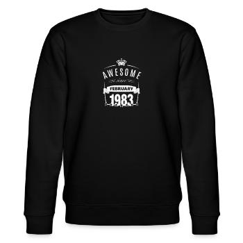 February 1983 - Stanley/Stella CHANGER Unisex Organic Sweatshirt - black - Front - Nik (191cm) & Marisol (170cm)