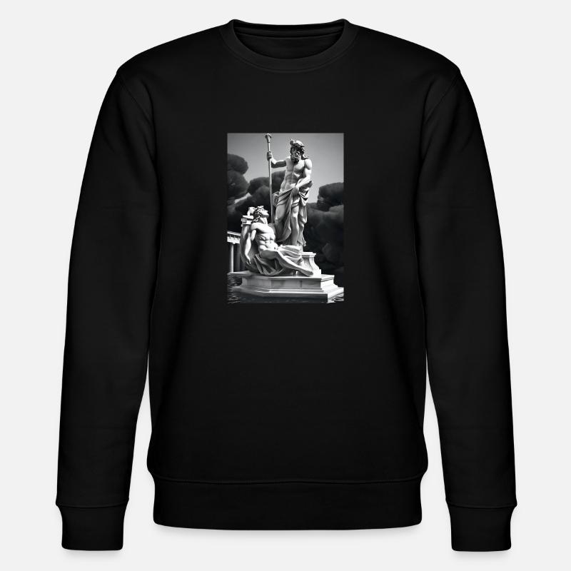 Zeus und Apollon - Stanley/Stella Unisex Bio-Sweatshirt CHANGER  - Schwarz