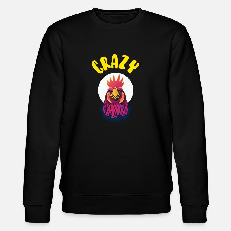 Coq cinglé ! - Sweat bio CHANGER Stanley/Stella Unisexe - noir