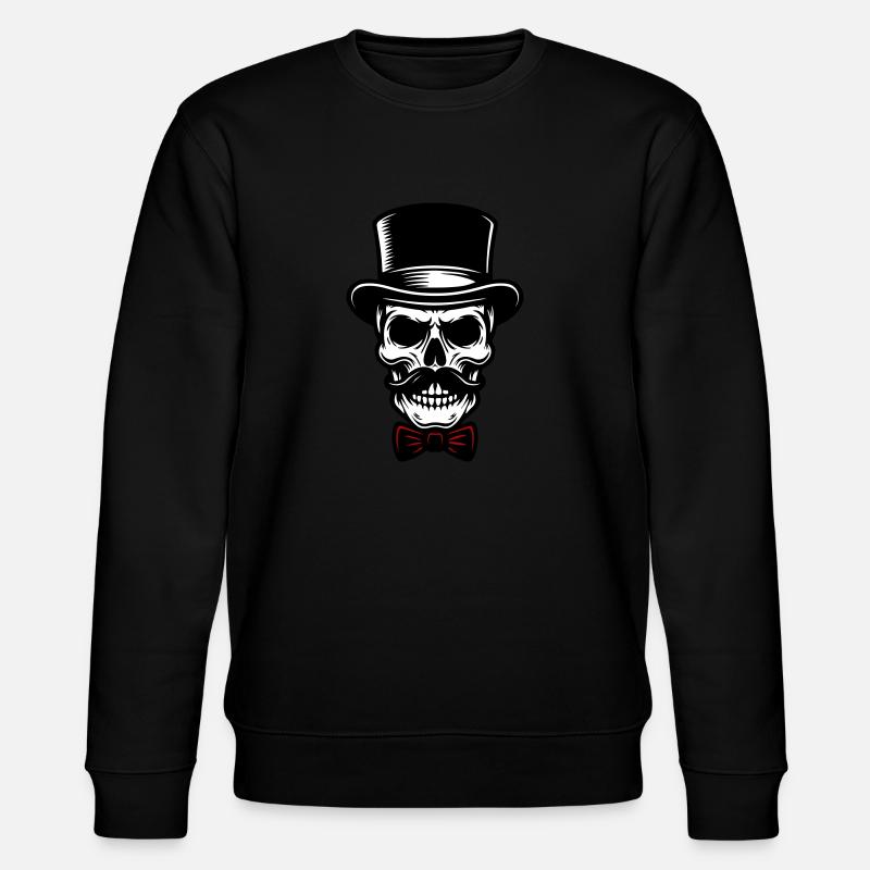 Groom Skull Skeleton - Stanley/Stella CHANGER Unisex Organic Sweatshirt - black