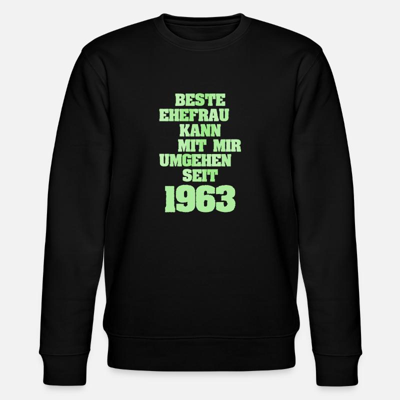 1963 - Sweat bio CHANGER Stanley/Stella Unisexe - noir