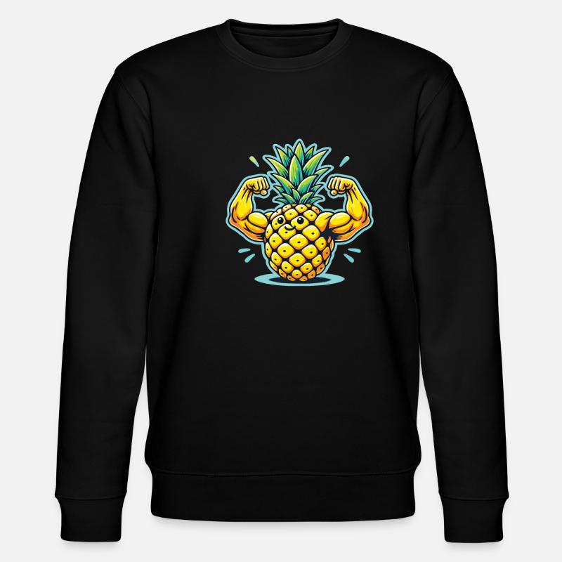 Früchtchen - Stanley/Stella Unisex Bio-Sweatshirt CHANGER  - Schwarz