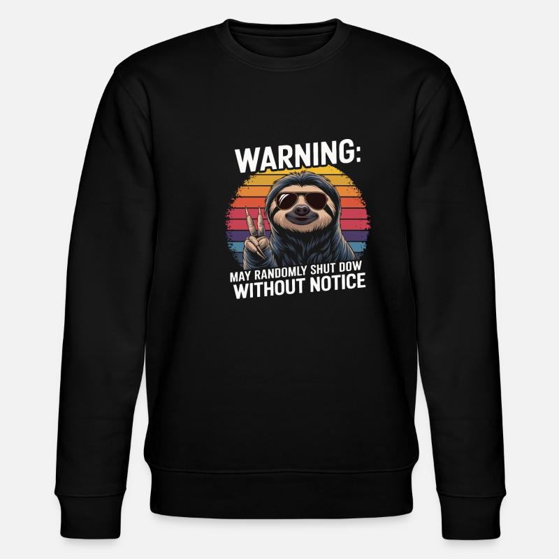 Bürohumor - Stanley/Stella Unisex Bio-Sweatshirt CHANGER  - Schwarz