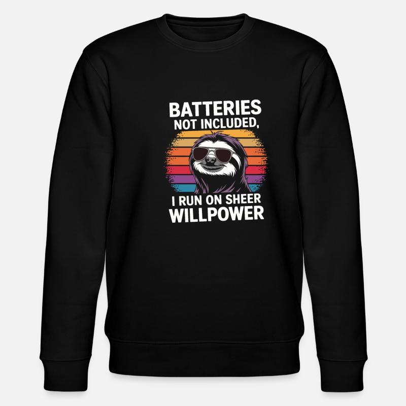 Bürohumor - Stanley/Stella Unisex Bio-Sweatshirt CHANGER  - Schwarz