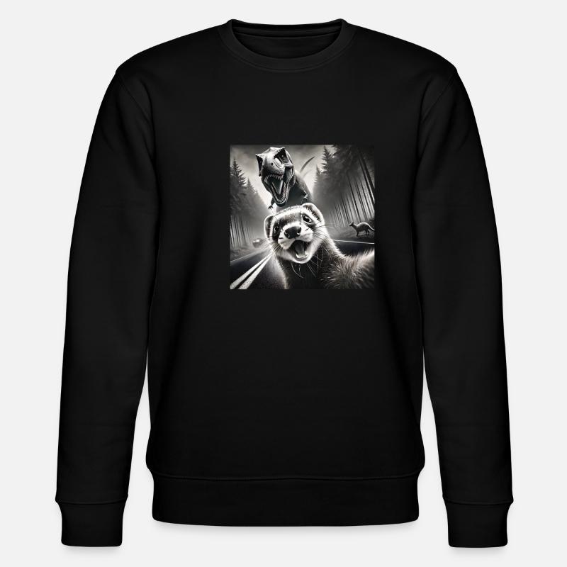 Frettchen - Stanley/Stella Unisex Bio-Sweatshirt CHANGER  - Schwarz