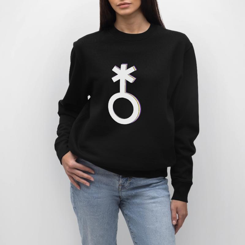 Nonbinary Symbol Non-Binary Nonbinary Artistic Stanley/Stella CHANGER Unisex Organic Sweatshirt
