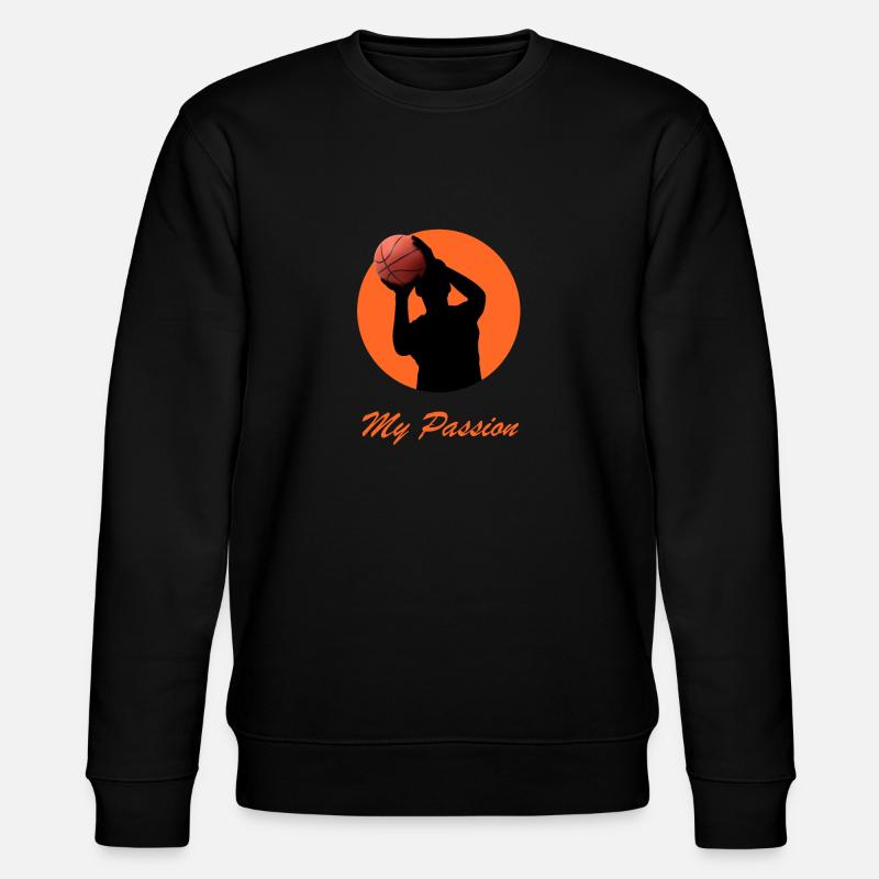 Basketball-Leidenschaft. - Stanley/Stella Unisex Bio-Sweatshirt CHANGER  - Schwarz