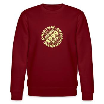 Authentic 1999 - Stanley/Stella CHANGER Unisex Organic Sweatshirt - burgundy - Front - Nik (191cm) & Marisol (170cm)