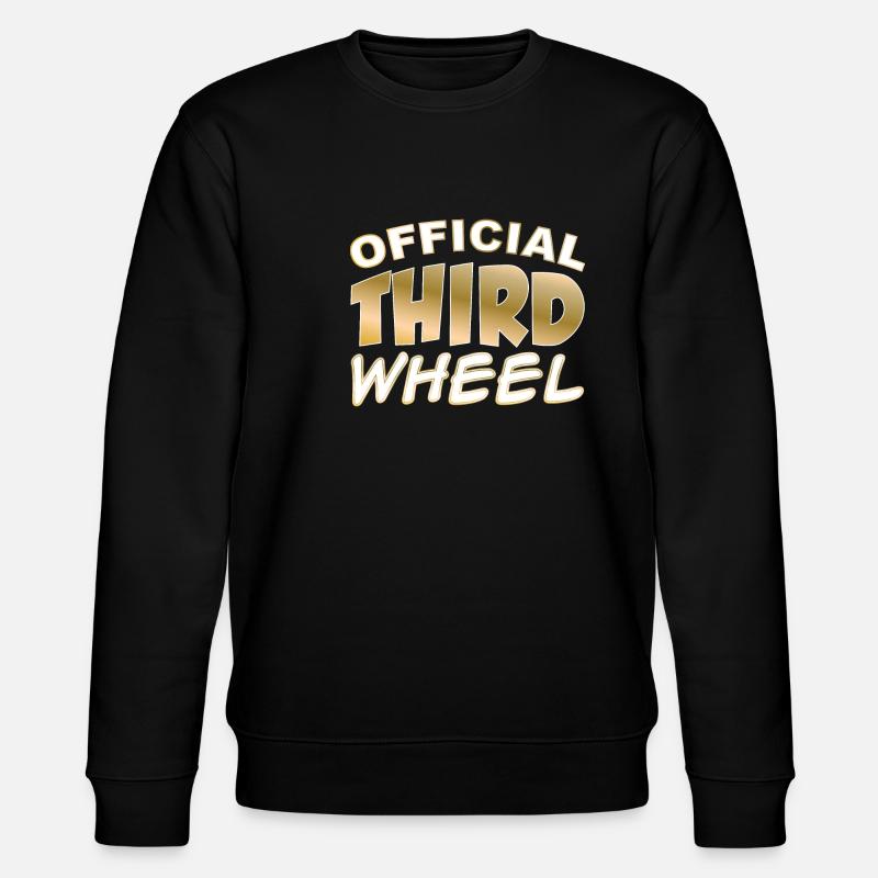 Official third wheel - Stanley/Stella CHANGER Unisex Organic Sweatshirt - black