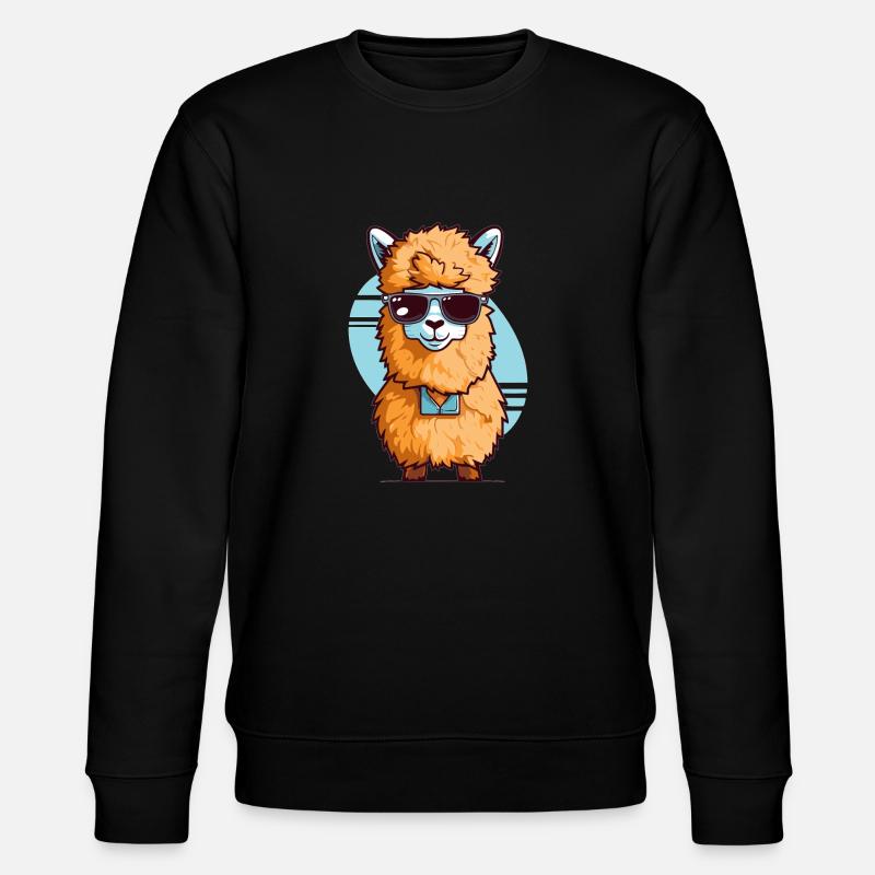 Sweet alpaca - Stanley/Stella CHANGER Unisex Organic Sweatshirt - black