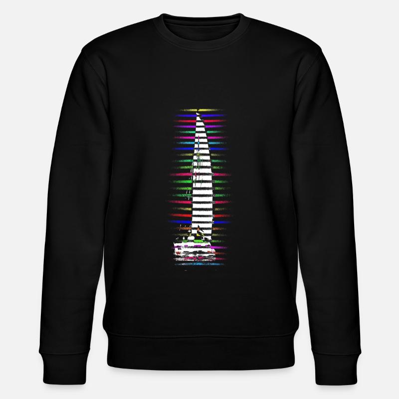 VOILIER CATAMARAN - Sweat bio CHANGER Stanley/Stella Unisexe - noir
