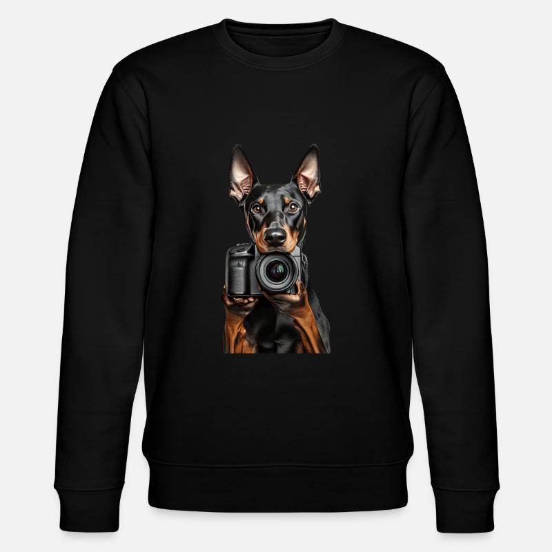 Dobermann - Stanley/Stella Unisex Bio-Sweatshirt CHANGER  - Schwarz