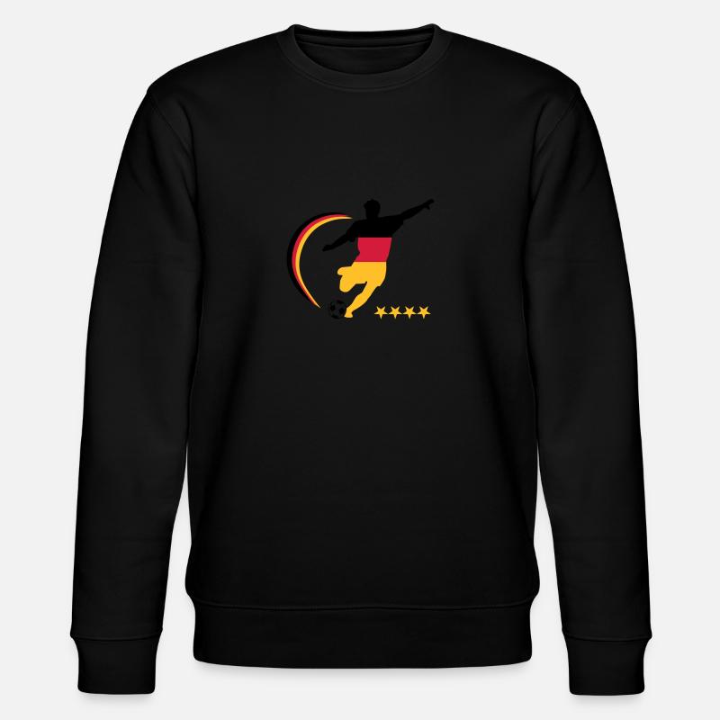 Fußballspieler Germany - Stanley/Stella Unisex Bio-Sweatshirt CHANGER  - Schwarz