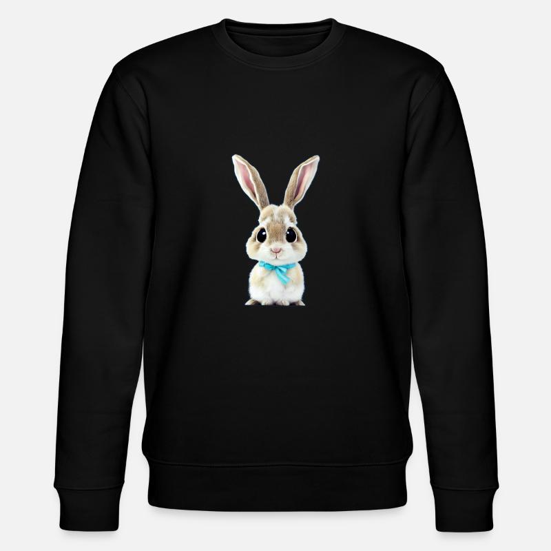 Lapin avec boucle - Sweat bio CHANGER Stanley/Stella Unisexe - noir