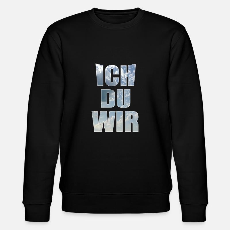 Ich du wir - Stanley/Stella Unisex Bio-Sweatshirt CHANGER  - Schwarz