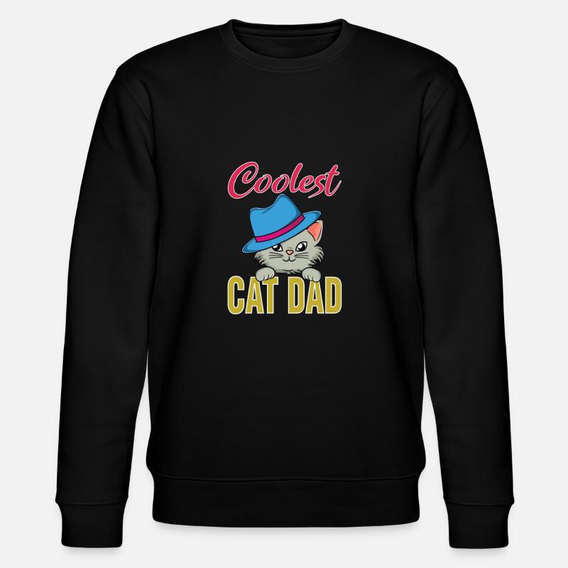 Coolest cat dad - Sweat bio CHANGER Stanley/Stella Unisexe - noir
