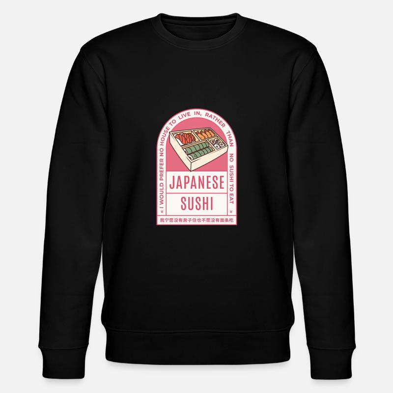 Citation Retro Sushi Lover - Sweat bio CHANGER Stanley/Stella Unisexe - noir