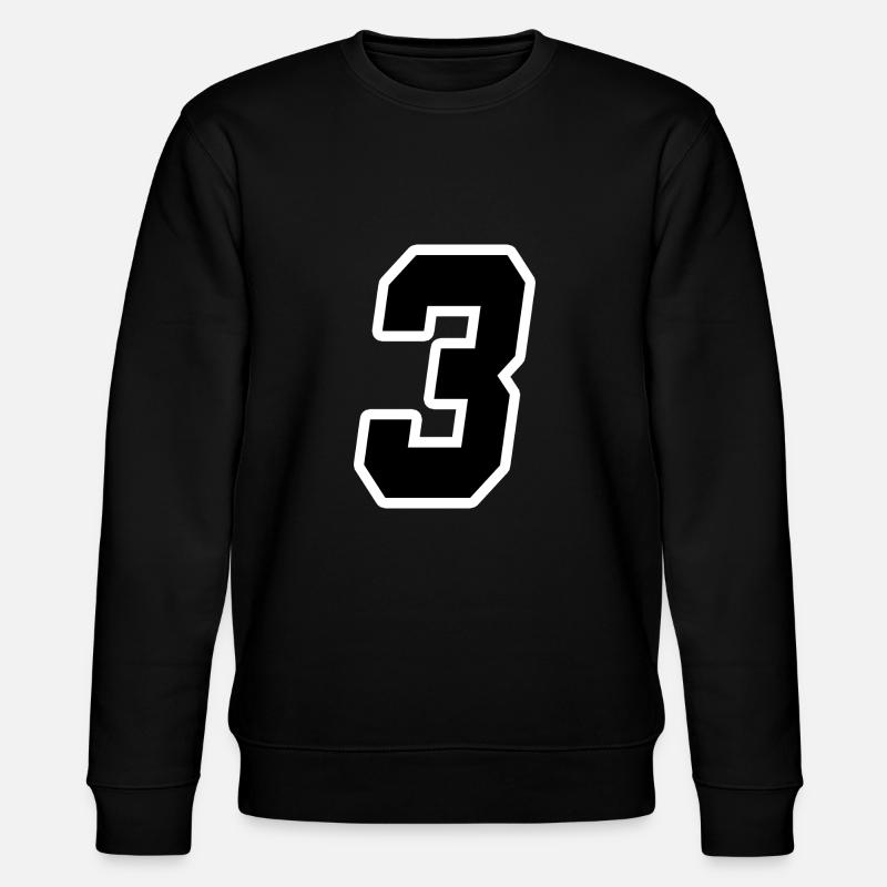 Nummer drei 3 - Stanley/Stella Unisex Bio-Sweatshirt CHANGER  - Schwarz