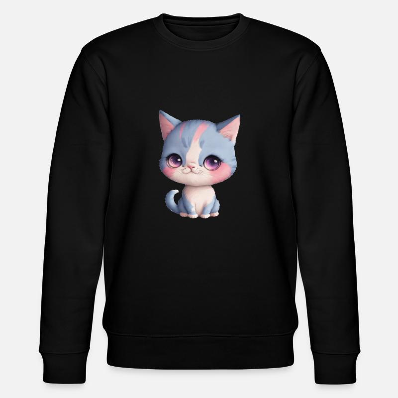 Katze - Stanley/Stella Unisex Bio-Sweatshirt CHANGER  - Schwarz