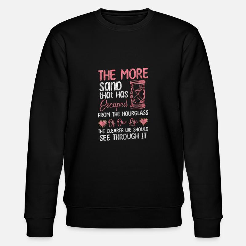 Hourglass Modern Countdown - Stanley/Stella CHANGER Unisex Organic Sweatshirt - black