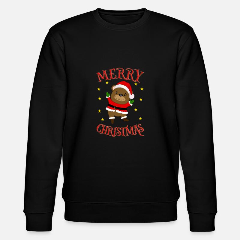 Joyeux Noël Santa Bear - Sweat bio CHANGER Stanley/Stella Unisexe - noir