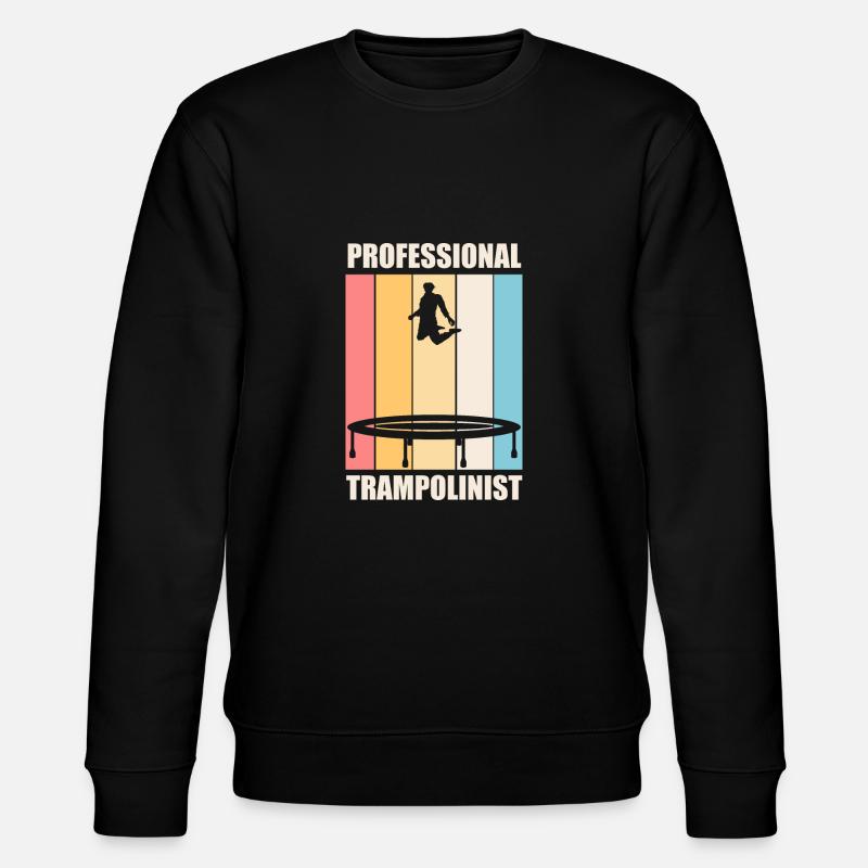 Trampoliniste professionnel drôle Citation Jumping - Sweat bio CHANGER Stanley/Stella Unisexe - noir