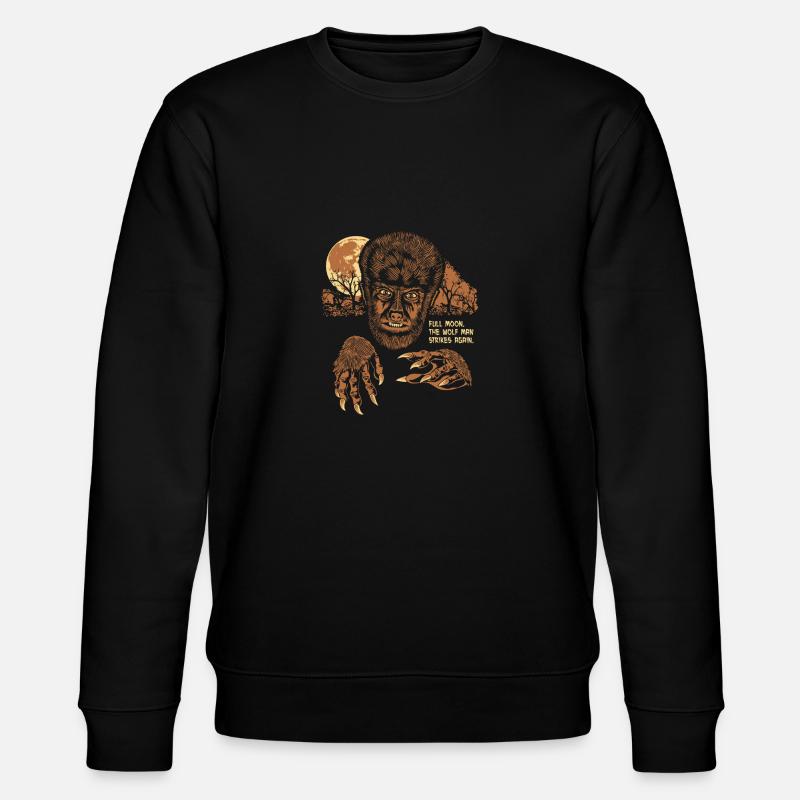 WOLF MAN - Sweat bio CHANGER Stanley/Stella Unisexe - noir